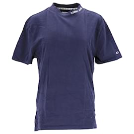 Tommy Hilfiger-T-shirt à col haut pour hommes-Bleu Marine