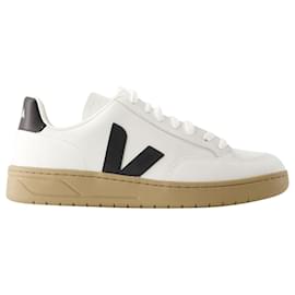 Veja-V-12 Sneakers - Veja - Pelle - Bianco-Bianco