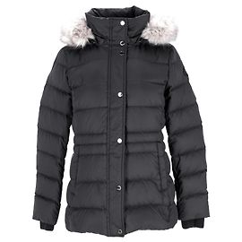 Tommy Hilfiger Chaqueta acolchada de plumón para mujer de corte regular en poliéster negro Negro
