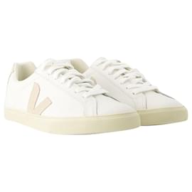 Veja-Esplar Logo Sneakers - Veja - Leather - White-White