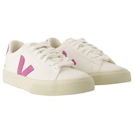 Veja-Campo Sneakers – Veja – Leder – Weiß Maulbeere-Weiß
