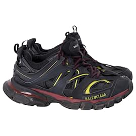 Balenciaga-Balenciaga Track Sneakers in Black Mesh and Nylon-Black
