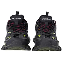 Balenciaga-Balenciaga Track Sneakers in Black Mesh and Nylon-Black