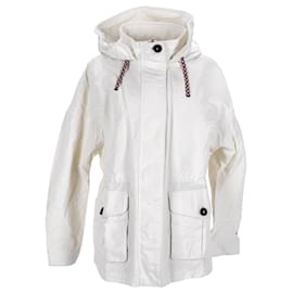 Tommy Hilfiger-Womens Hooded Utility Parka-White,Cream