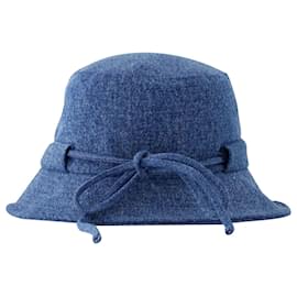 Jacquemus-Chapéu Bucket Le Bob Gadjo - Jacquemus - Algodão - Azul-Azul