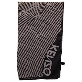 Kenzo-Kenzo Printed Scarf in Brown Modal-Other