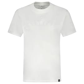 Courreges-Ac Straight T-Shirt - Courreges - Cotton - White-White