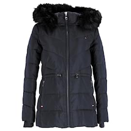 Tommy Hilfiger-Womens Essential Padded Jacket-Navy blue