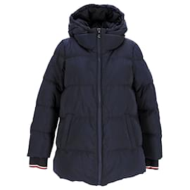 Tommy Hilfiger-Tommy Hilfiger Womens Relaxed Fit Jacket in Navy Blue Polyester-Navy blue