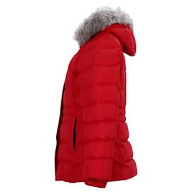 Tommy Hilfiger-Womens Down Padded Regular Fit Jacket-Red