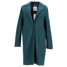 Tommy Hilfiger Abrigo de lana hervida para mujer Verde