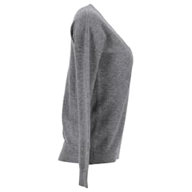 Tommy Hilfiger-Tommy Hilfiger Damen-Pullover mit normaler Passform aus grauer Wolle-Grau