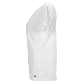 Tommy Hilfiger-Pour des hommes 3 Pack T-shirts en coton à col en V-Blanc