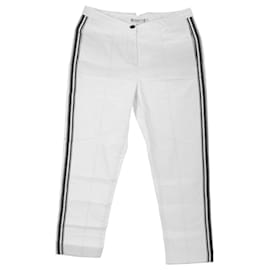 Tommy Hilfiger-Pantaloni chino essenziali da donna in twill di cotone riciclato-Bianco