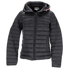 Tommy Hilfiger Chaqueta de plumón plegable Essential para mujer Negro