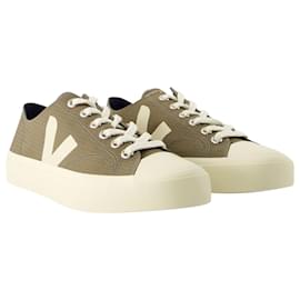 Veja-Zapatillas bajas Wata II - Veja - Lona - Caqui Pierre-Verde,Caqui