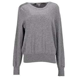 Tommy Hilfiger-Tommy Hilfiger Womens Relaxed Fit Jumper in Grey Cashmere-Grey