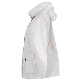 Tommy Hilfiger-Womens Hooded Utility Parka-White,Cream