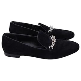 Louis Vuitton-Louis Vuitton Schoolgirl Loafers in Black Suede-Black