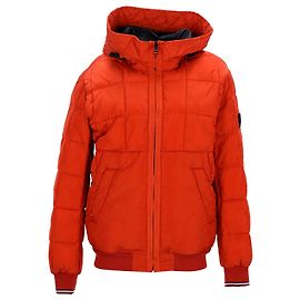 Tommy Hilfiger Gesteppte Herren-Bomberjacke mit Kapuze Orange