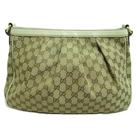 Gucci-GG Canvas Sukey Crossbody Bag 296834-Brown