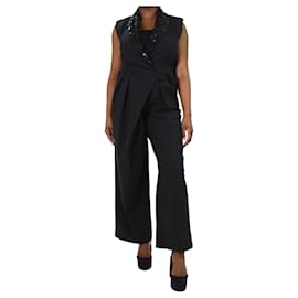 Brunello Cucinelli-Black sleeveless jumpsuit - size M-Black