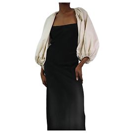 Cult Gaia Top bolero crema con mangas abullonadas - talla S Crudo