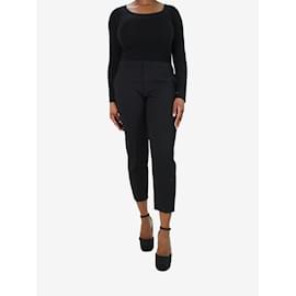 Chloé-Pantalon à poches en laine noire - taille FR 42-Noir