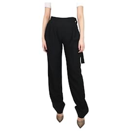 Carven-Black pleated trousers - size UK 6-Black