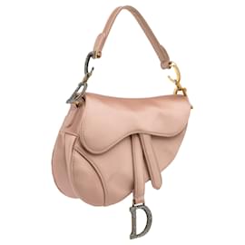 Dior-Dior Pink Mini Satin Crystal Embellished Saddle-Pink