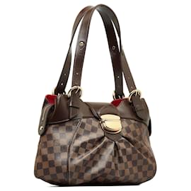 Louis Vuitton-Louis Vuitton Brown Damier Ebene Sistina PM-Brown