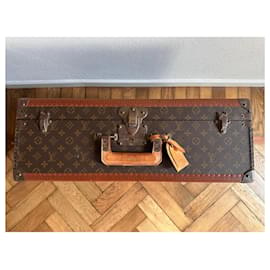 Louis Vuitton-Louis Vuitton suitcase 60 square handle-Brown