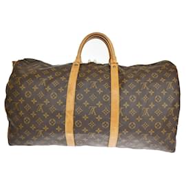 Louis Vuitton-Louis Vuitton Keepall Bandouliere 55-Brown