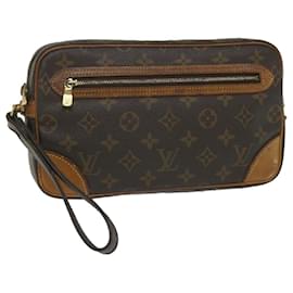 Louis Vuitton-LOUIS VUITTON Monogramm Marly Dragonne PM Clutch Bag M.51827 LV Auth th4141-Monogramm