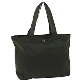 Prada-PRADA Tote Bag Nylon Khaki Auth cl798-Khaki