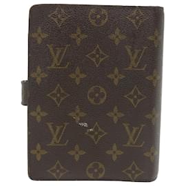 Louis Vuitton-Agenda con monograma MM de LOUIS VUITTON Cubierta para planificador de día R20105 LV Auth ki3678-Monograma