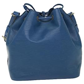 Louis Vuitton-LOUIS VUITTON Epi Petit Noe Bolso de hombro Azul M44105 Bases de autenticación de LV8902-Azul