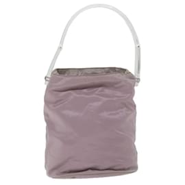 Prada-PRADA Hand Bag Nylon Purple Auth cl796-Purple