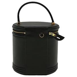 Louis Vuitton-LOUIS VUITTON Epi Cannes Hand Bag Black M48032 LV Auth 59077-Black