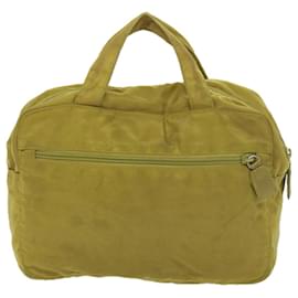 Prada-PRADA Hand Bag Nylon Yellow Auth yk9284-Yellow