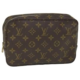 Louis Vuitton-Louis Vuitton Monogram Trousse Toilette 23 Kupplungstasche M.47524 LV Auth 57483-Monogramm