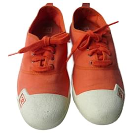 Chanel-CHANEL Tennis orange cotton canvas T41 Rare model B.E-Orange