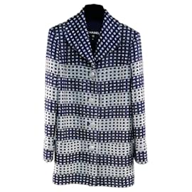 Chanel-CC Buttons Lesage Tweed Jacket-Navy blue