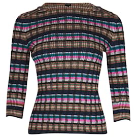Pull rayé Chanel en laine multicolore Autre Imprimé python