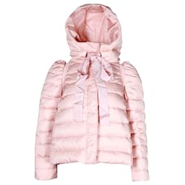 Miu Miu-Miu Miu Daunenjacke mit Band aus rosa Nylon-Pink,Andere