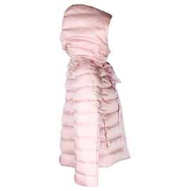 Miu Miu-Miu Miu Down Jacket with Ribbon in Pink Nylon-Other