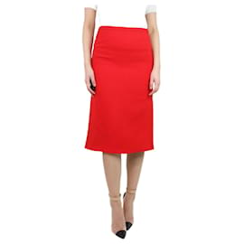Marni-Falda roja con ribete negro - talla UK 6-Otro