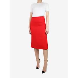 Marni-Falda roja con ribete negro - talla UK 6-Otro