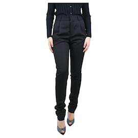 Saint Laurent-Pantalon tailleur noir - taille UK 8-Noir