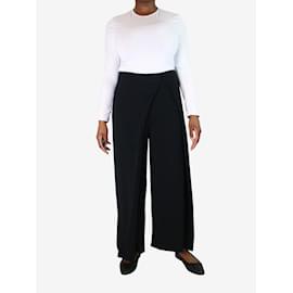 Autre Marque-Black overlay trousers - size UK 12-Black